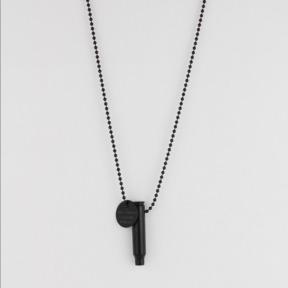 NWT Eastwood Fighting Hunger Necklace Matte Black - Picture 1 of 2